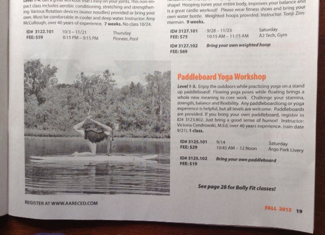 yoga on paddleboard class-rec&ed